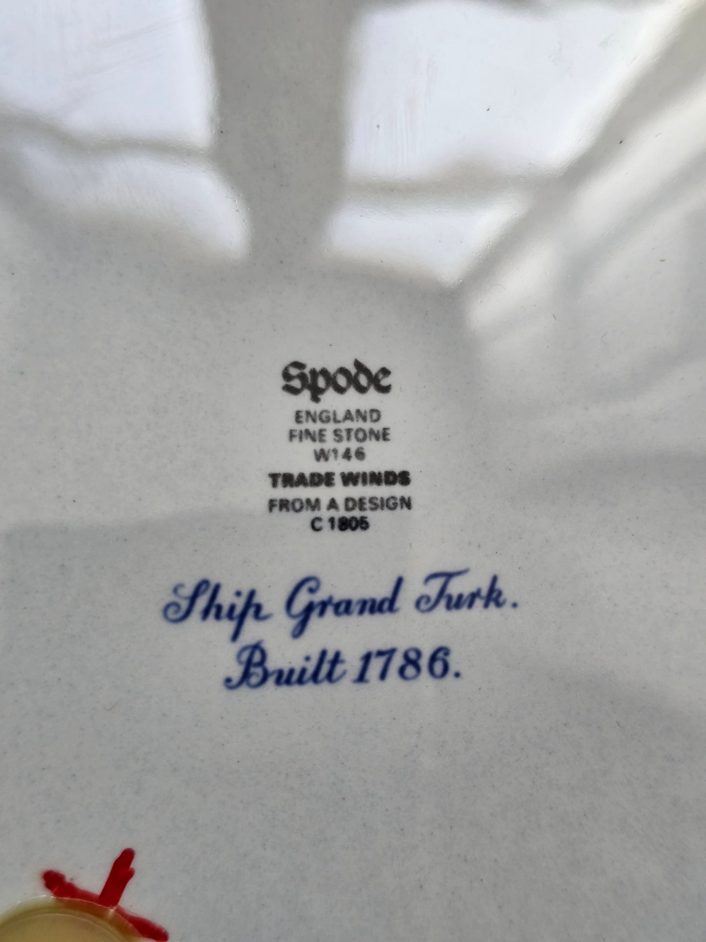 Spode Trade Winds ‘Ship Grand Turk’ Decorative Wall Plate – c.1960s, England
