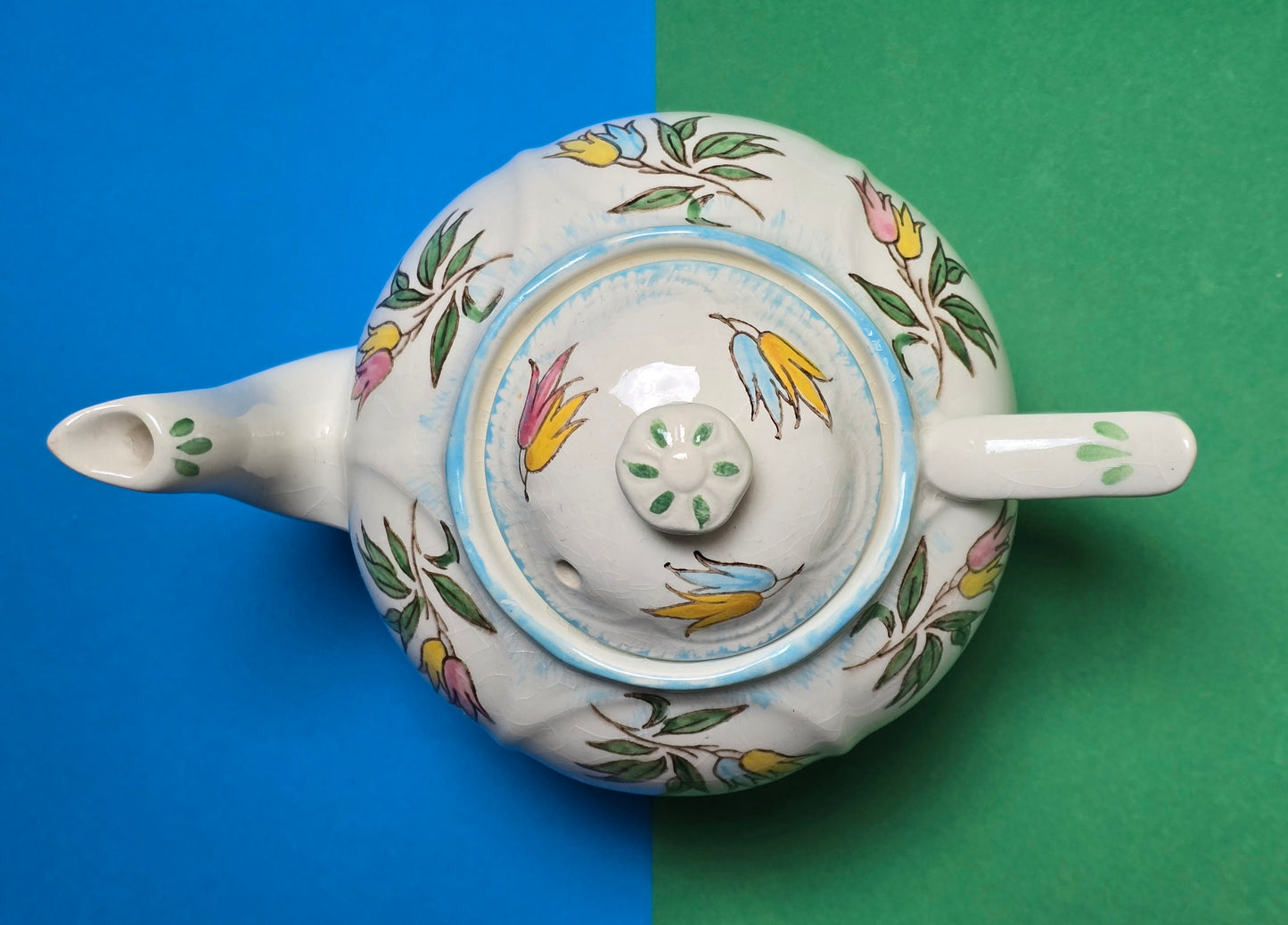 Jas. Broadhurst & Sons 'Kendal' Complete Tea Service for Six, Hand-Painted Campanula, c.1930–1940