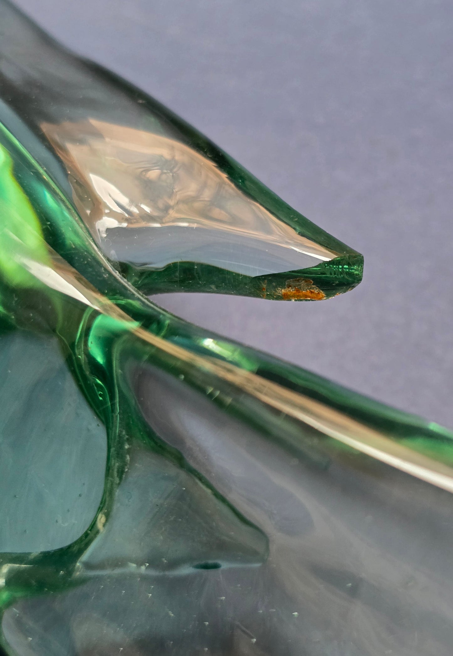 Large Murano Glass Dove Sculpture – Green, c.1970s