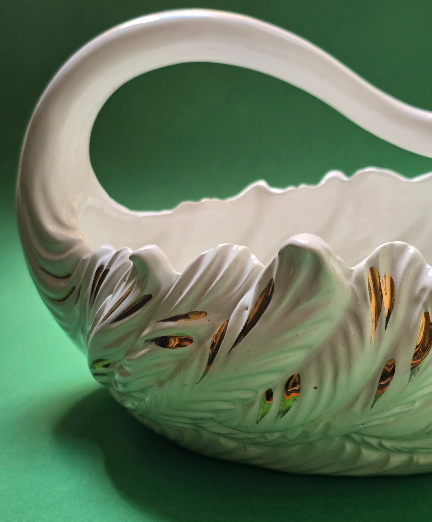 Capodimonte Swan Planter, Fine Italy Hand Made, c.1960s