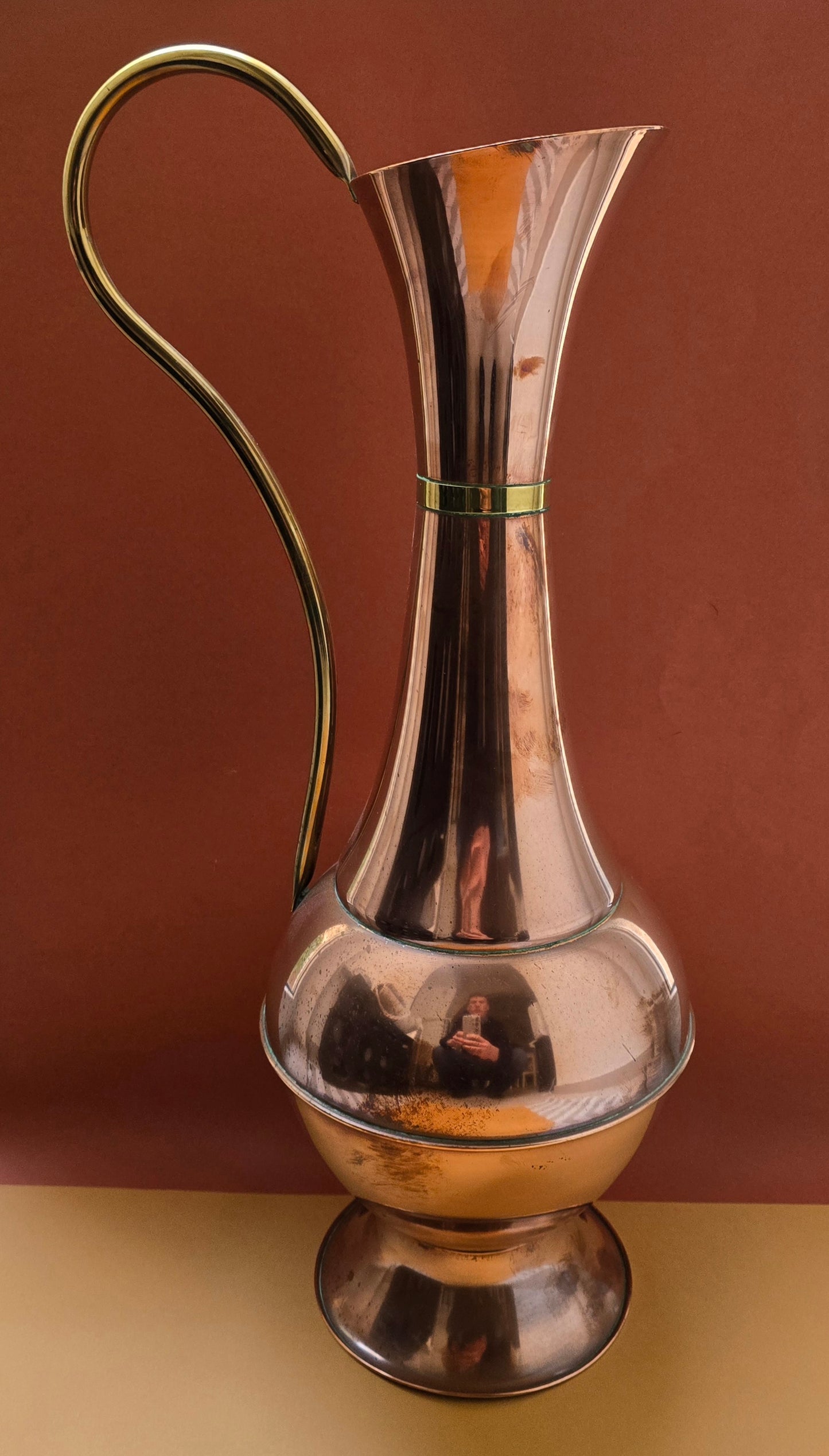 Joseph Gloster Ltd Anglo-Persian Copper & Brass Ewer, Birmingham, c.1930