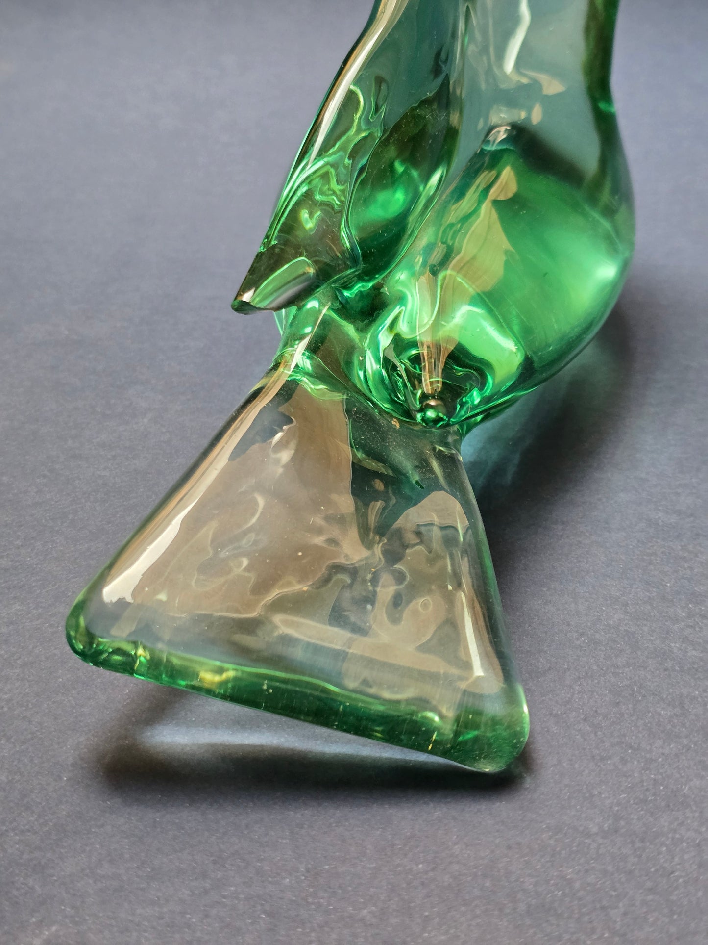 Large Murano Glass Dove Sculpture – Green, c.1970s